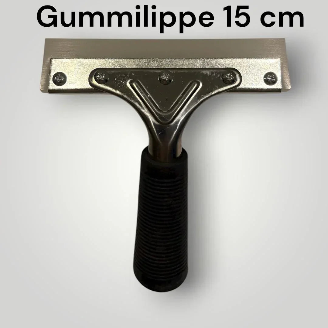 Gummilippe 15 cm mit schwarzem Kunststoffgriff für Fensterfolien Montagewerkzeug