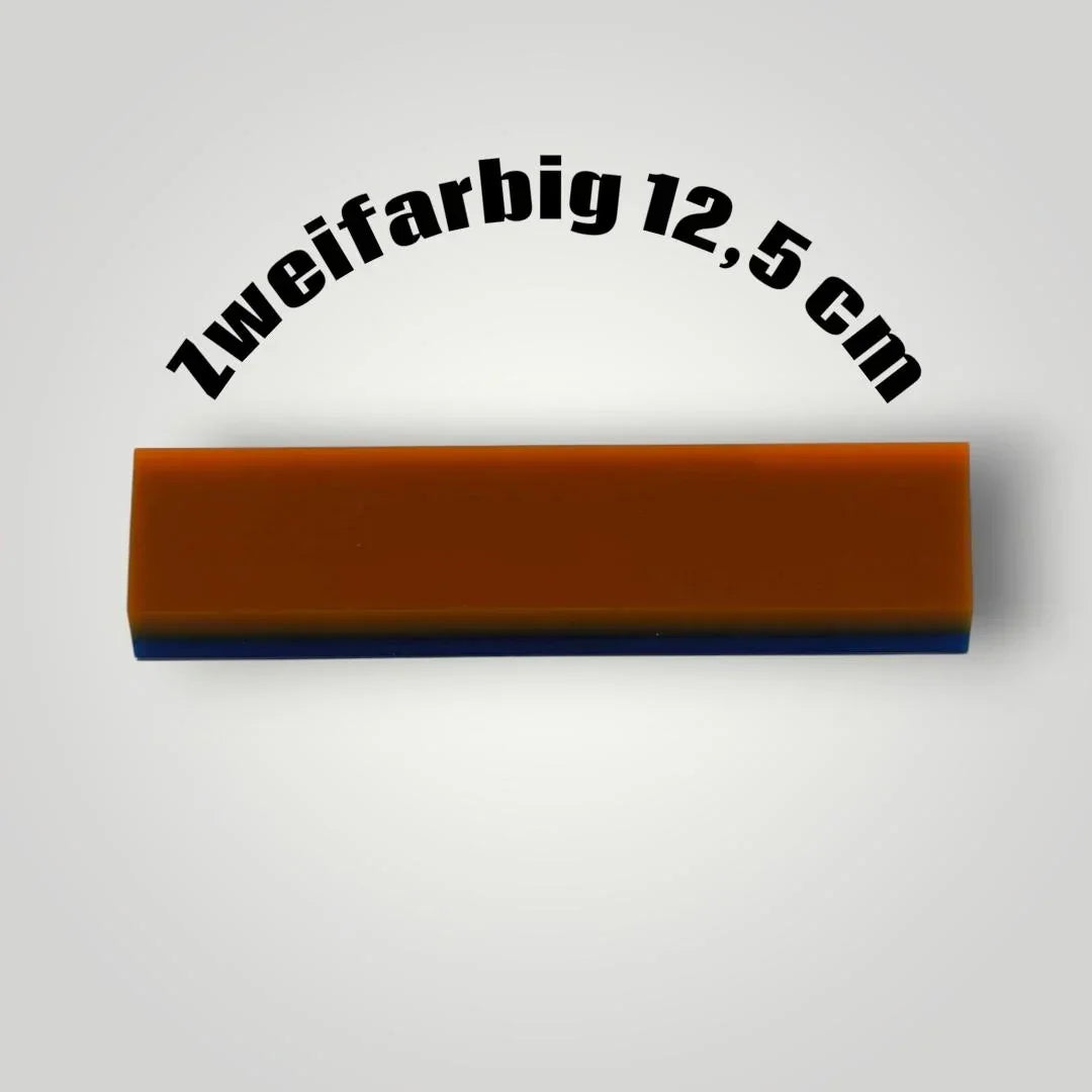 Zweifarbiger 12,5 cm Ersatzrakel für Fensterfolienmontage auf weißem Hintergrund