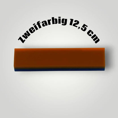 Zweifarbiger 12,5 cm Ersatzrakel für Fensterfolienmontage auf weißem Hintergrund