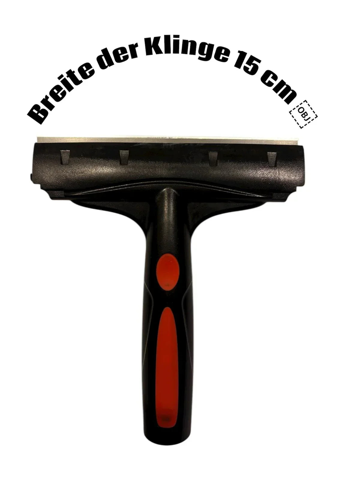 Schwarzer Glasschaber mit 15 cm Klingenbreite, ergonomischer Griff, Werkzeug für Fensterfolienmontage