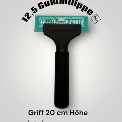 Fenstermontage Werkzeug mit 12,5 cm Gummilippe und 20 cm Griff, ideal für Fensterfolien