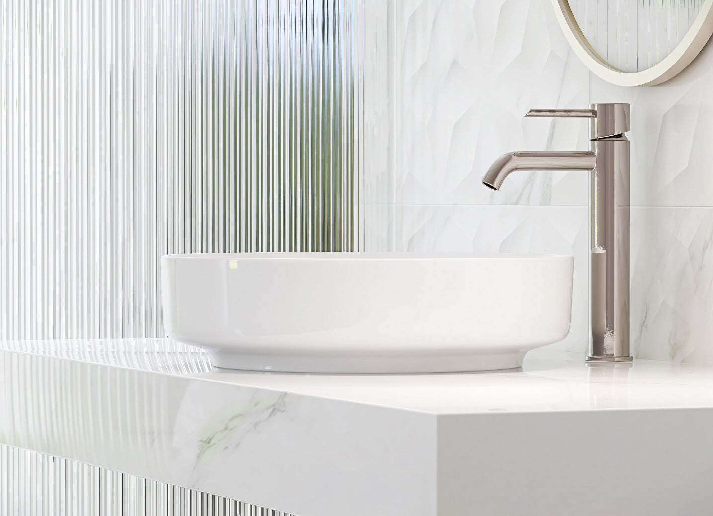 Moderne Badezimmerfensterfolie mit Sichtschutz für Wohnraum und Privatsphäre