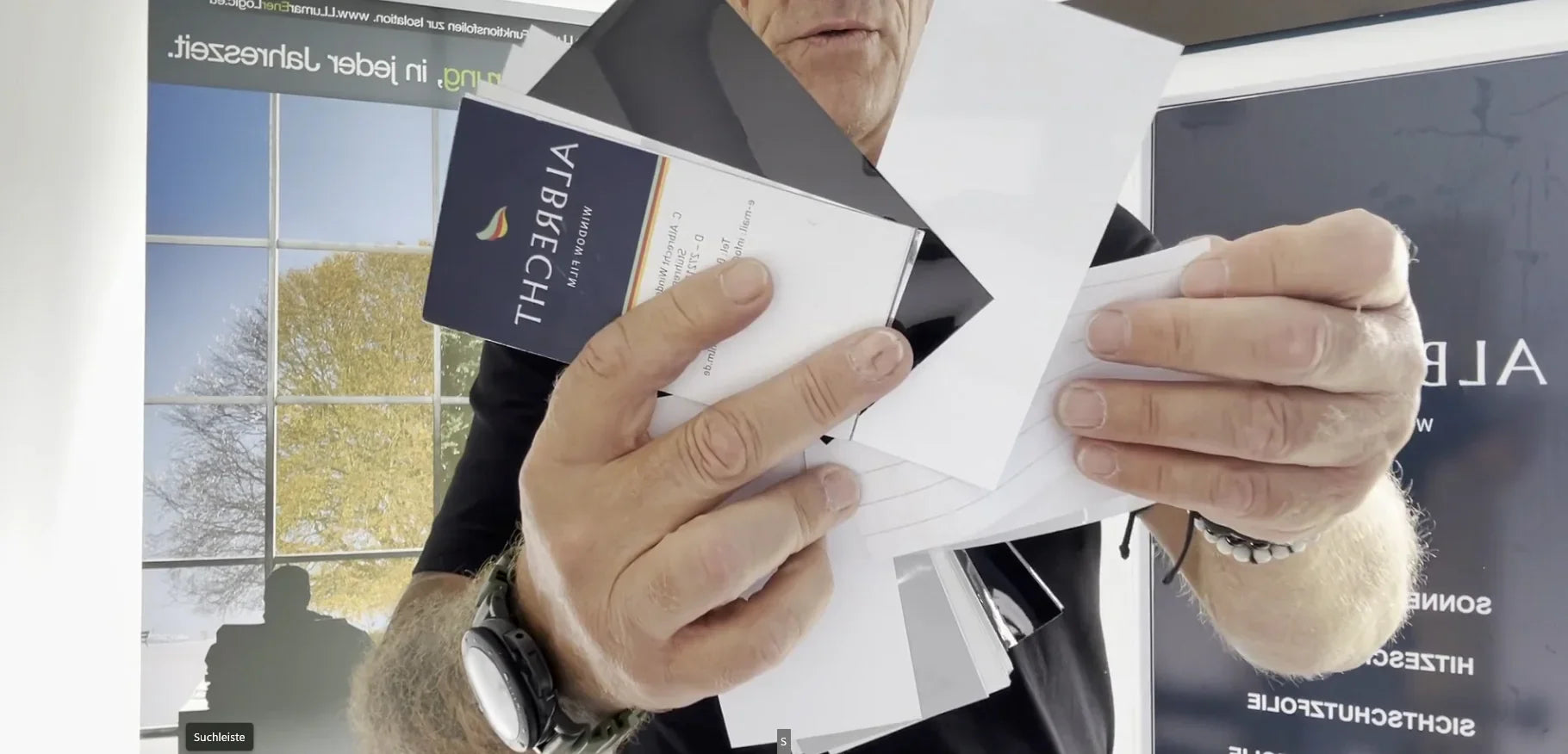 Video laden: Folien für den Sichtschutz